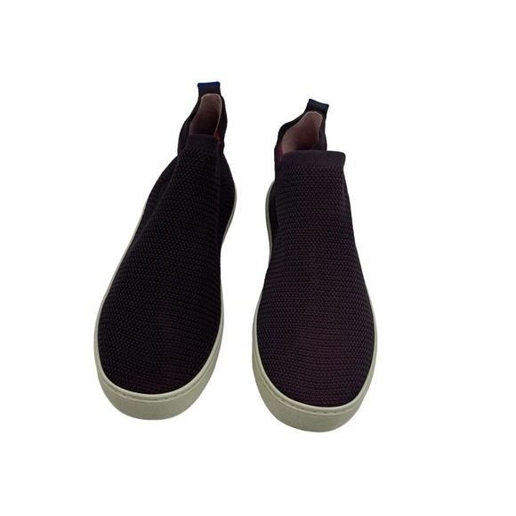 ROTHY’S The Chelsea Berry Lattice Knit High Top Sneaker Ankle Boots Size 10.5 - Picture 12 of 12